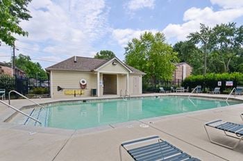 Pool at Pangea Groves apartments for rent in Broad Ripple, Indianapolis.